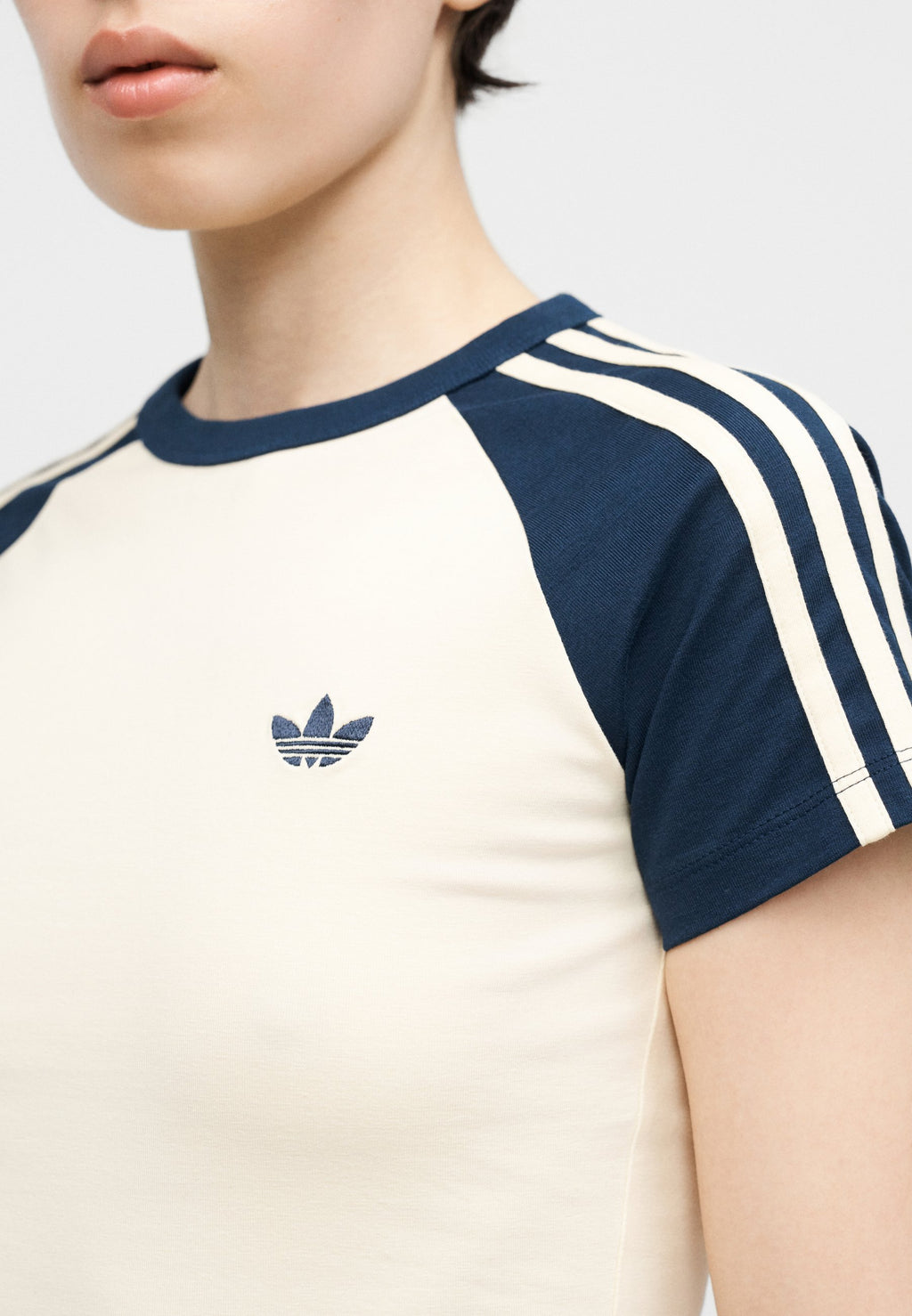 TEE - Print T-shirt - warm vanilla/night indigo