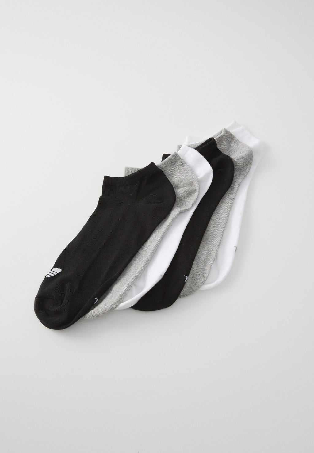 LINER SOCKS UNISEX 6 PACK - جوارب - أبيض/رمادي متوسط/أسود