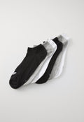 LINER SOCKS UNISEX 6 PACK - جوارب - أبيض/رمادي متوسط/أسود