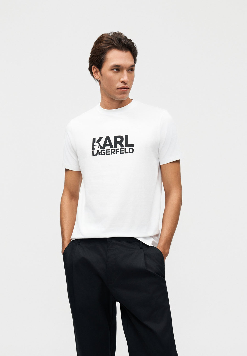 CREW NECK - Print T-shirt - white