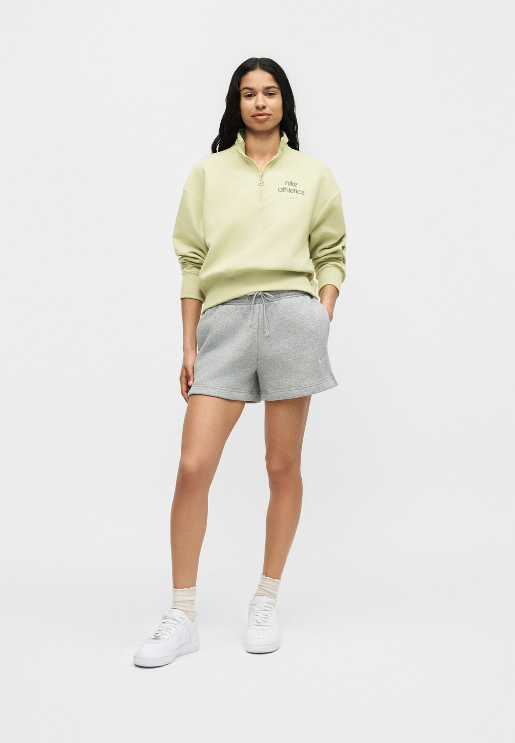Sweatshirt - olive aura