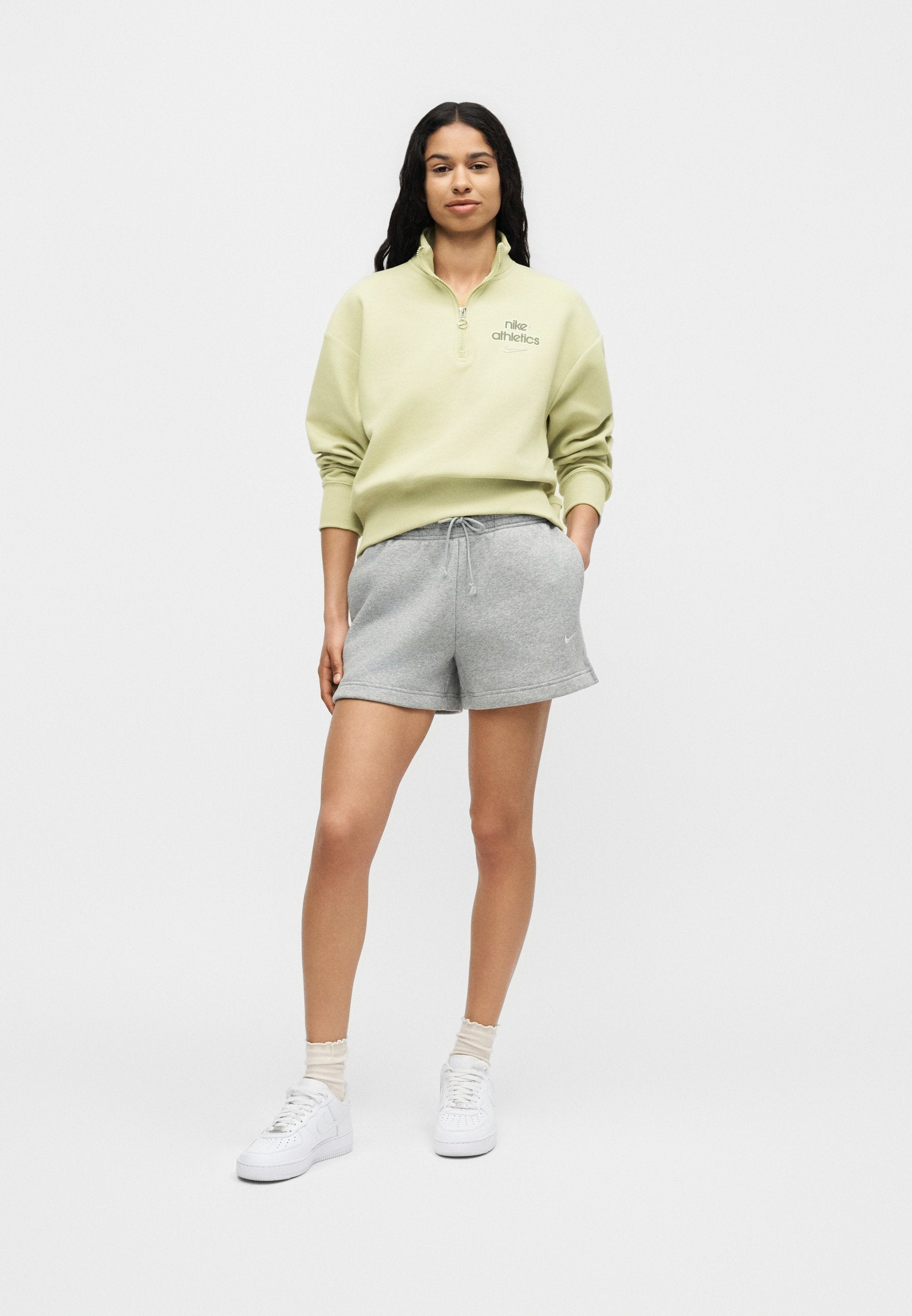 Sweatshirt - olive aura