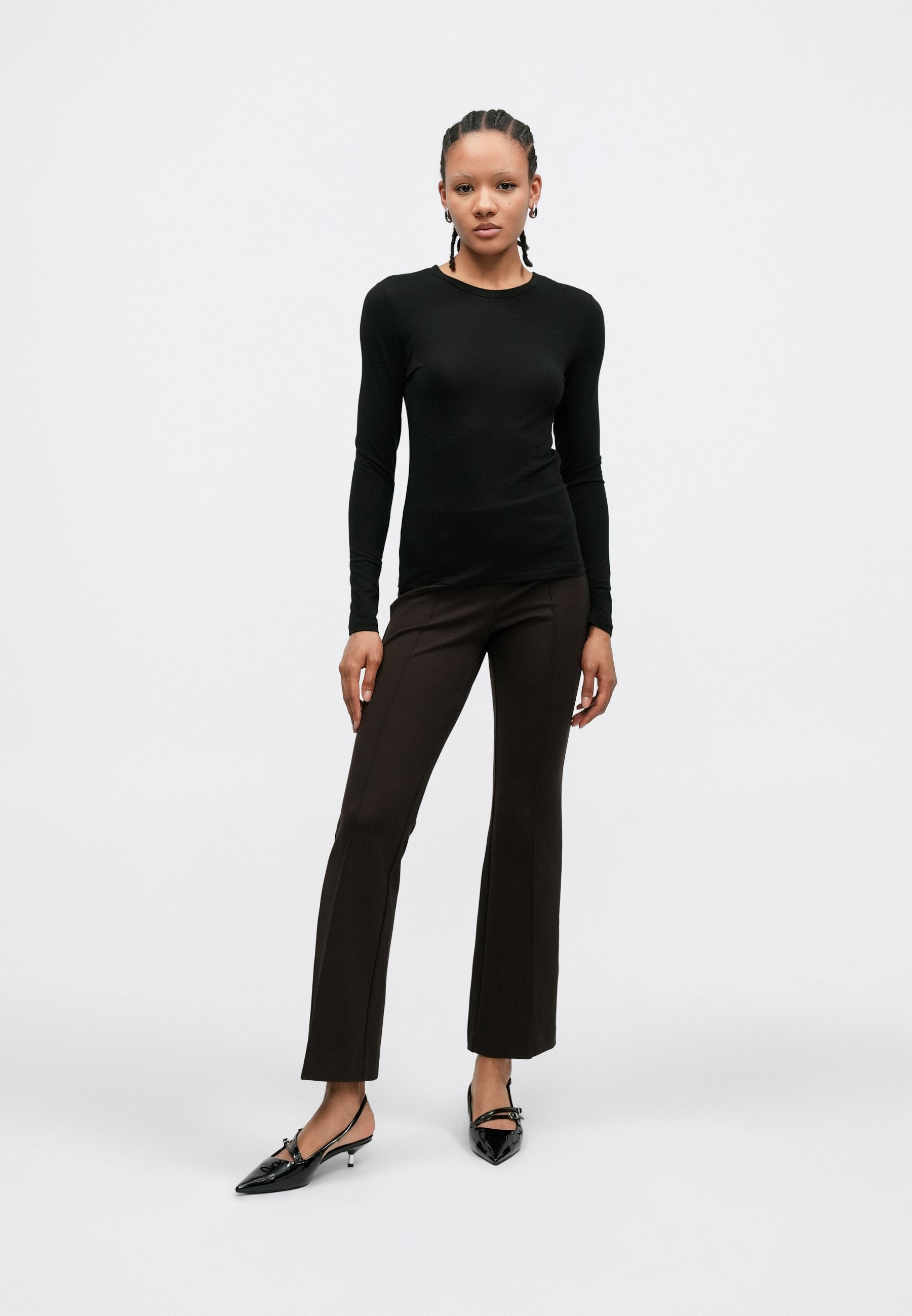 PONTE BOOT PANT - Trousers - terra brown