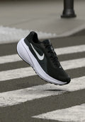 DOWNSHIFTER  - Road running shoes - black/white/anthracite/wolf grey