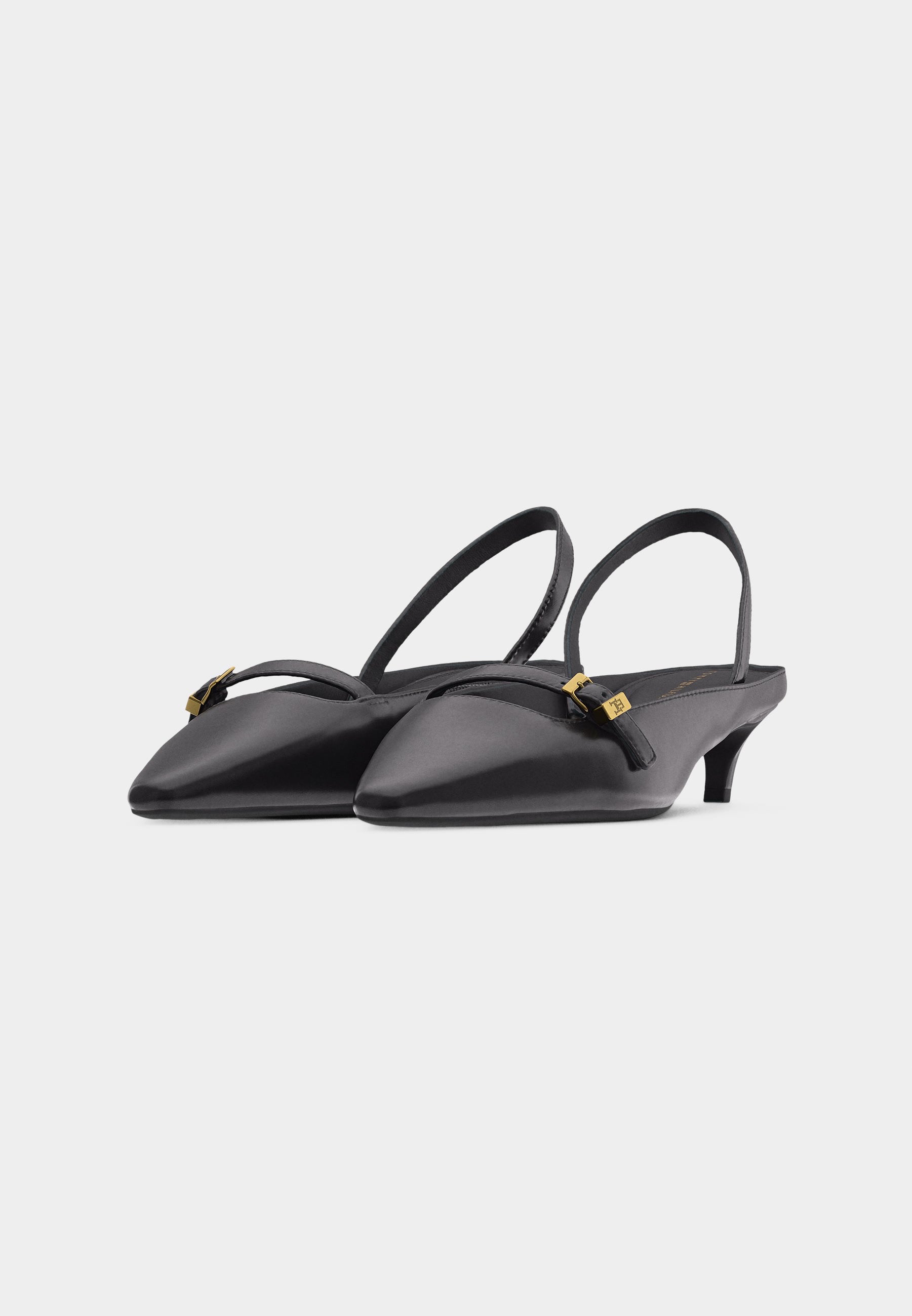BUCKLE KITTEN SLINGBACK - Slingback ballet pumps - black