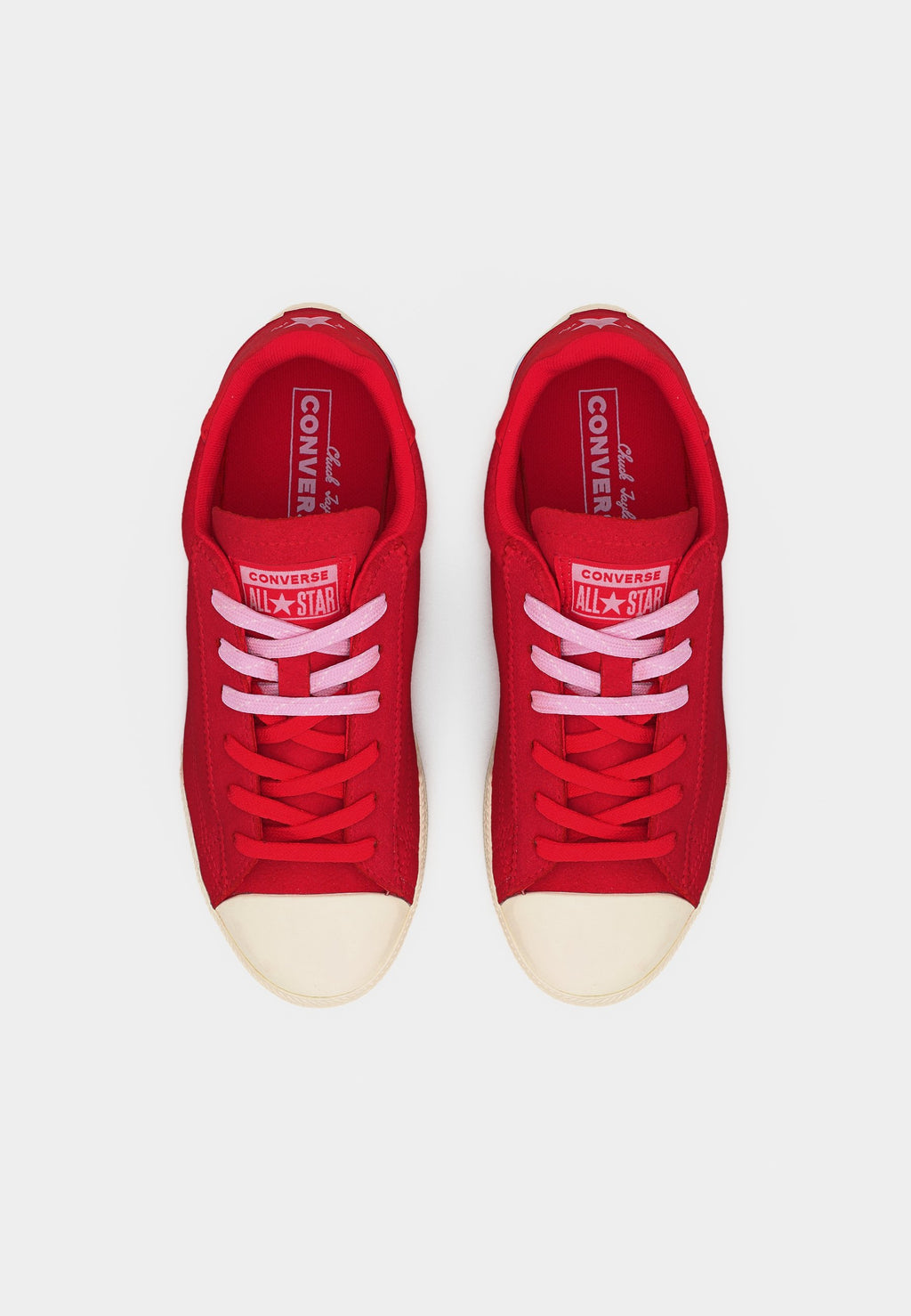 CHUCK TAYLOR UNISEX - Trainers - red/new found bloom/egret