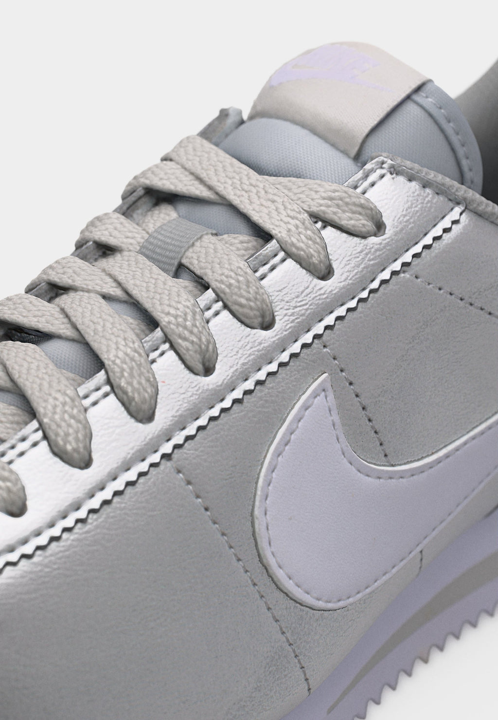 CORTEZ - Trainers - metallic silver-coloured/white/grey fog