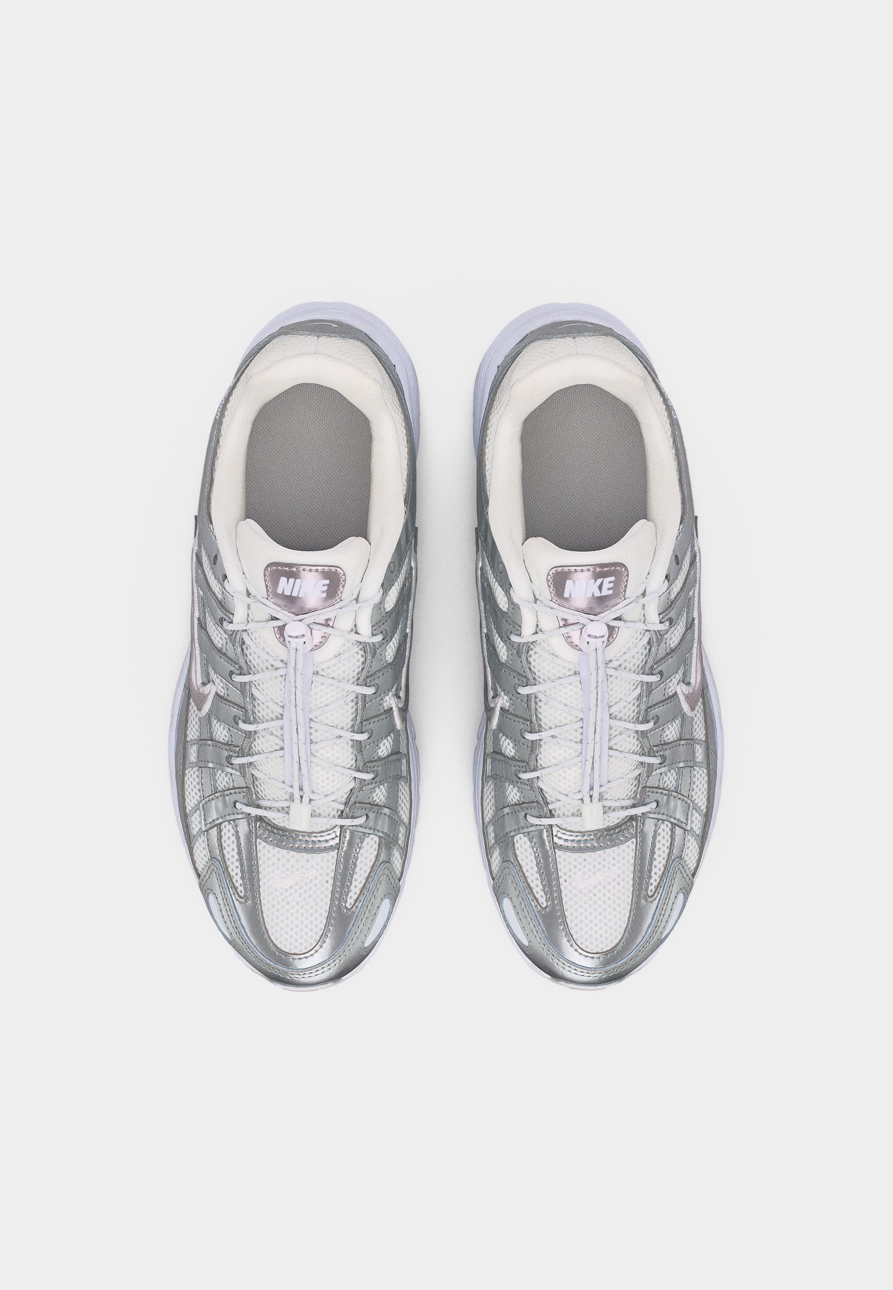 P 6000 UNISEX - Spor Ayakkabı - white/vast grey/metallic silver-coloured