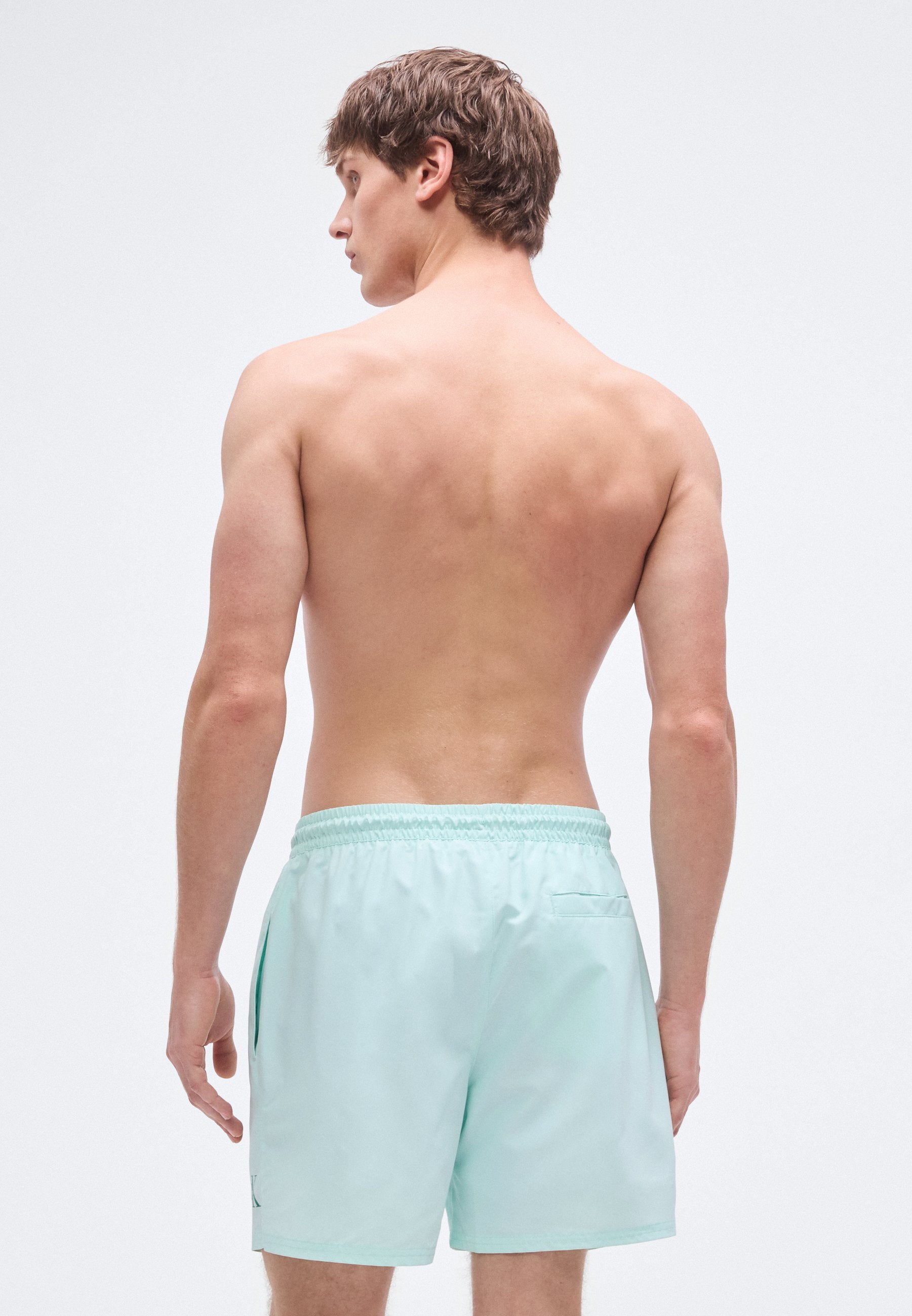 MEDIUM DRAWSTRING WAISTBAND - GRAPHIC MONOGRAM  - Swimming shorts - feel the mint