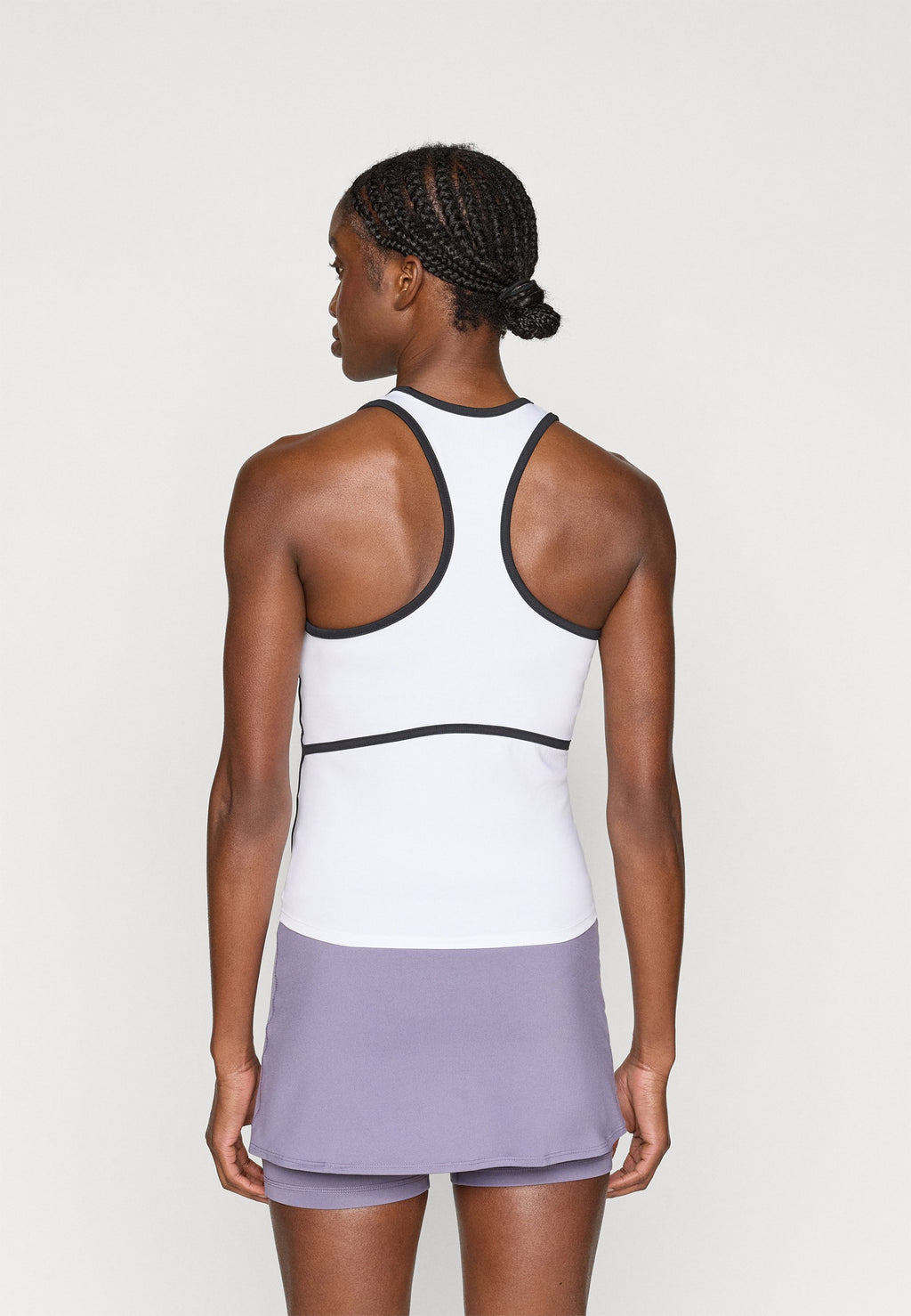 NIKECOURT ADVANTAGE TANK NOVELTY - Top - white/black
