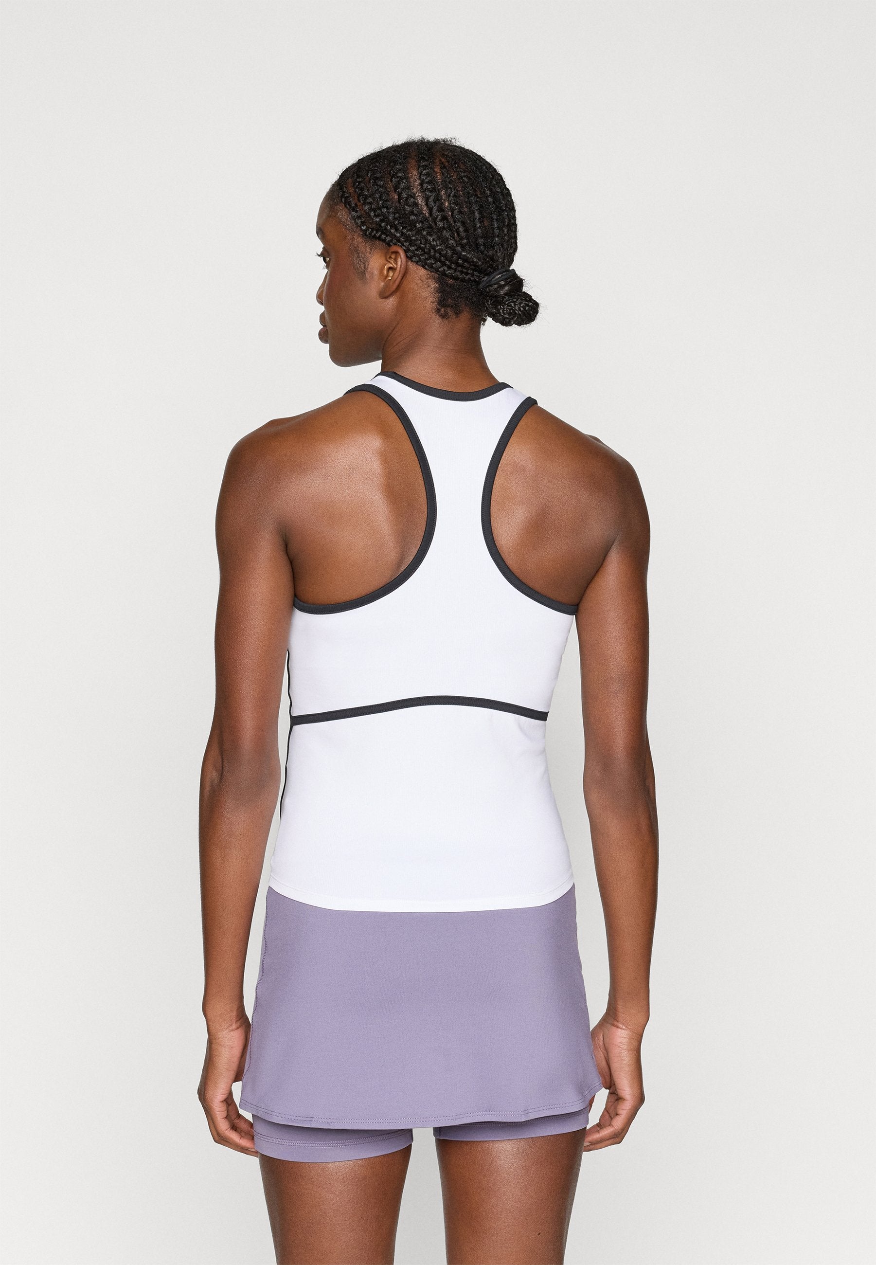 NIKECOURT ADVANTAGE TANK NOVELTY - Top - white/black