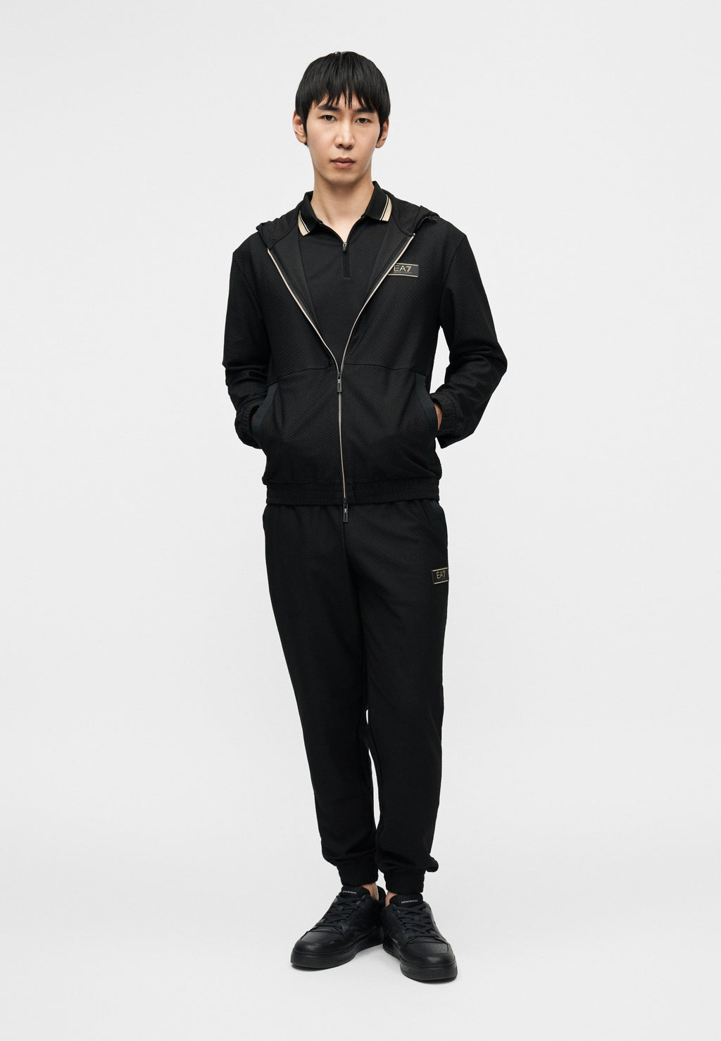 TRAIN PREMIUM LABEL HOODIE - Sweatshirt zippé - black