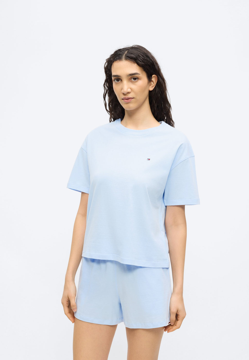 SOLID SHORT - Pyjama set - sweet blue