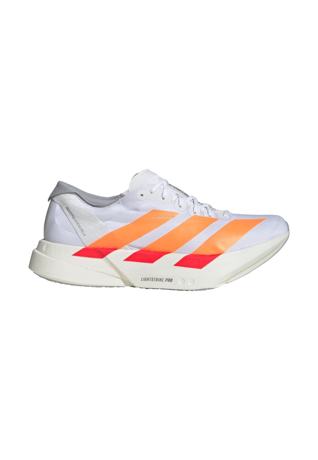 ADIZERO ADIOS PRO 4 - Road running shoes - cloud white   lucid orange   lucid red