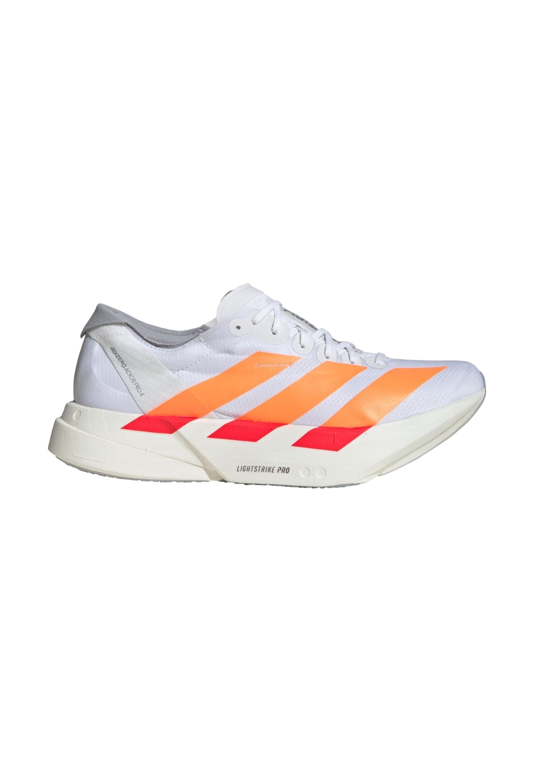 ADIZERO ADIOS PRO 4 - Road running shoes - cloud white   lucid orange   lucid red