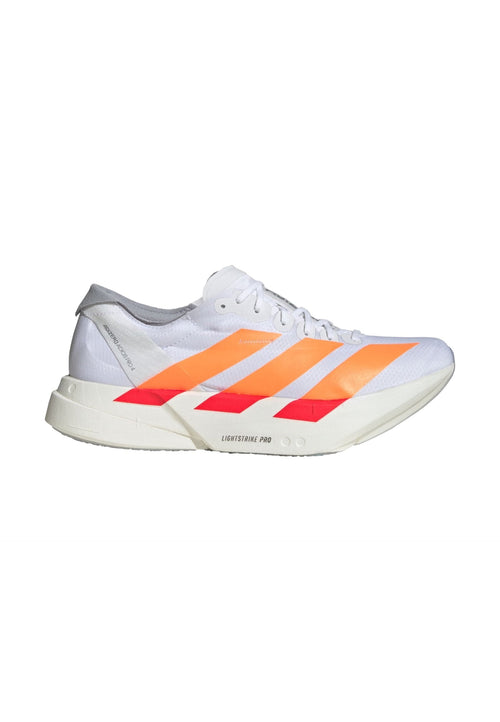ADIZERO ADIOS PRO 4 - Road running shoes - cloud white   lucid orange   lucid red