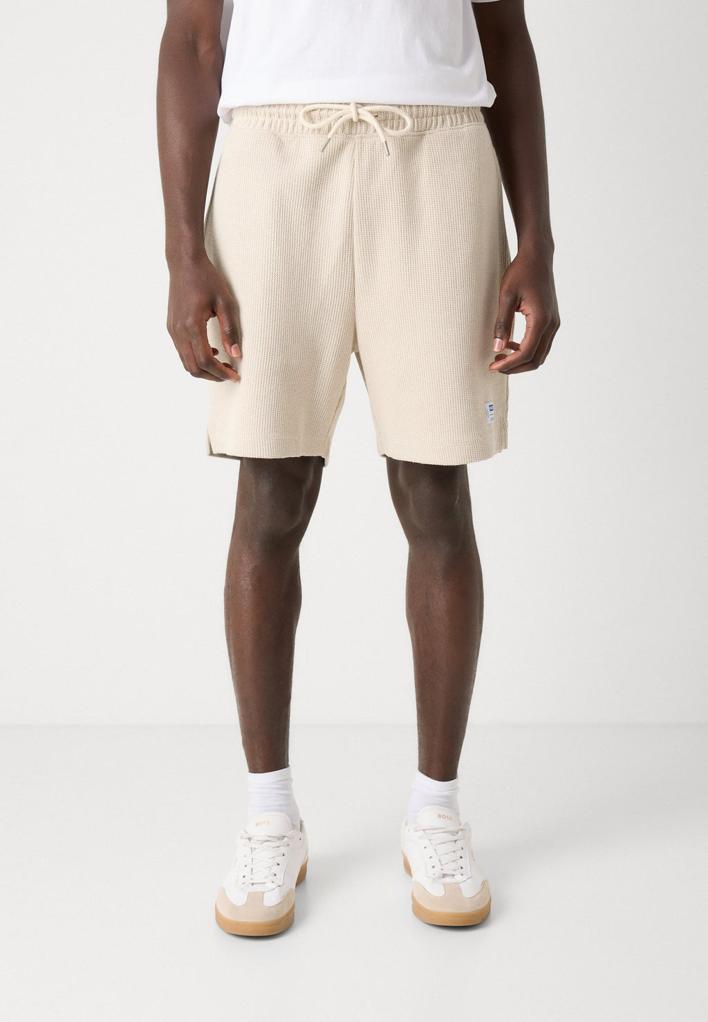 NUWAFFLO - Tracksuit bottoms - open white