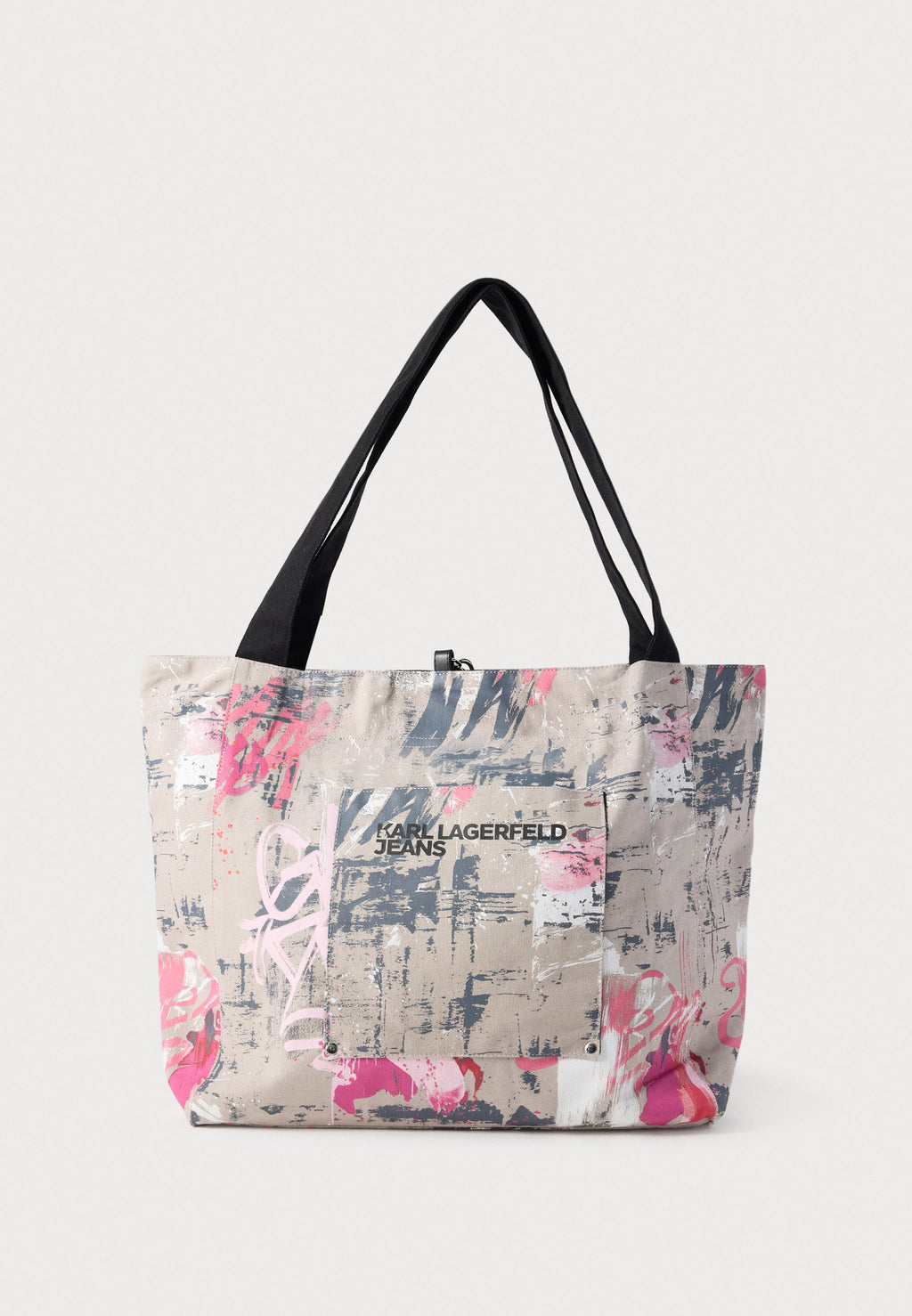 CABAS RÉVERSIBLE UNISEXE - Sac de ville - noir/gris uni
