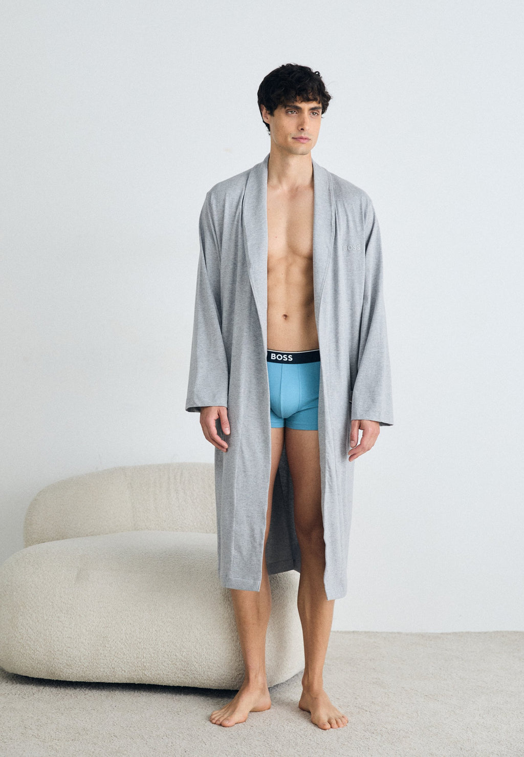 Dressing gown - medium grey