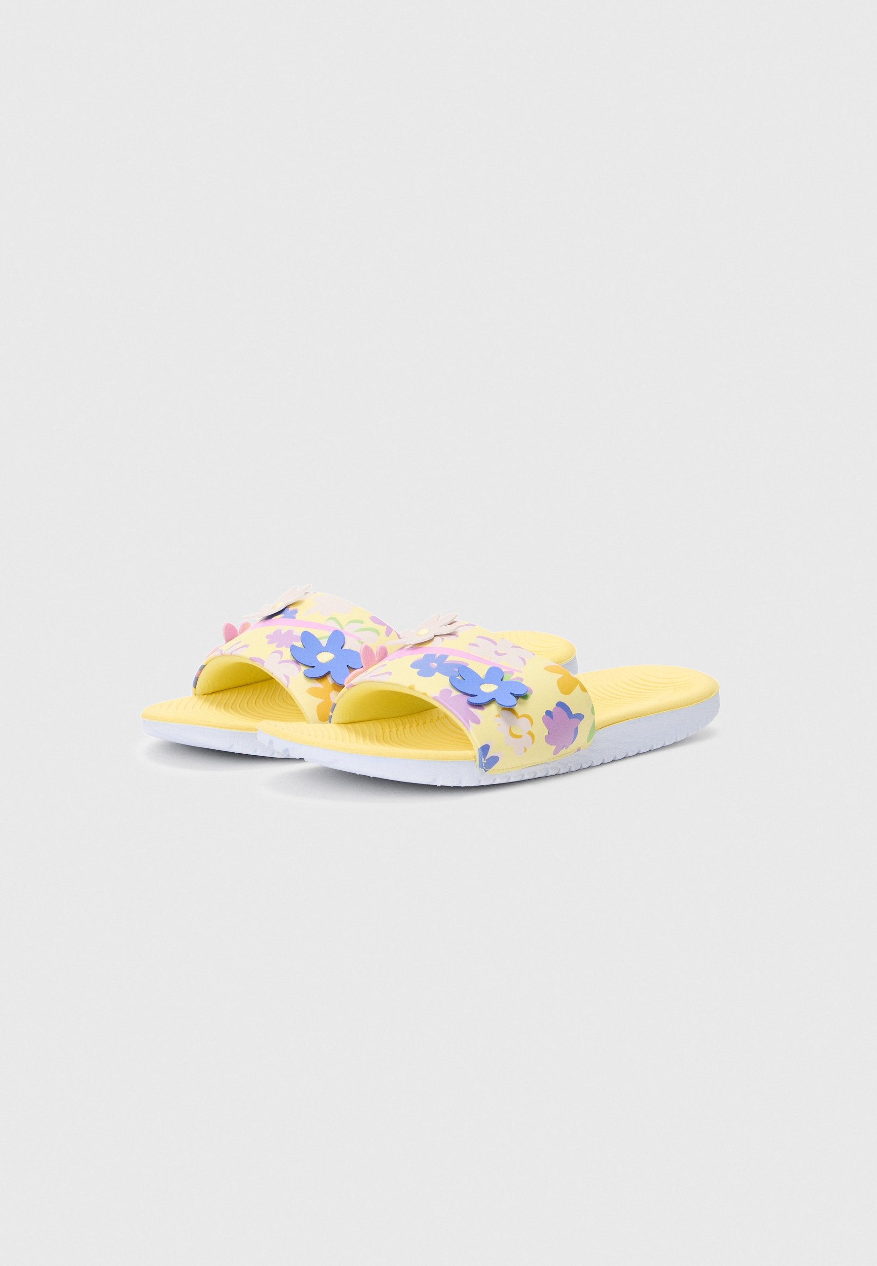 KAWA SLIDE UNISEX - Havuz terliği - yumuşak sarı/eflatun/çamur kırmızısı/safir