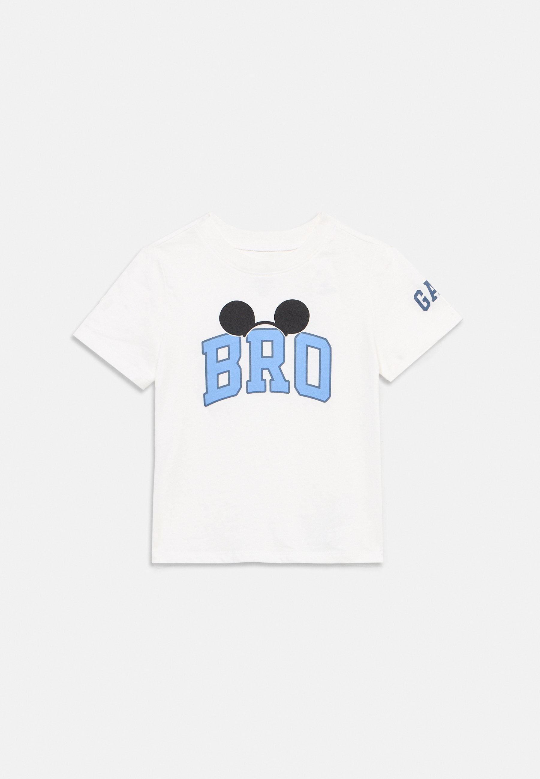 DISLOGO BRO - Print T-shirt - off-white/blue