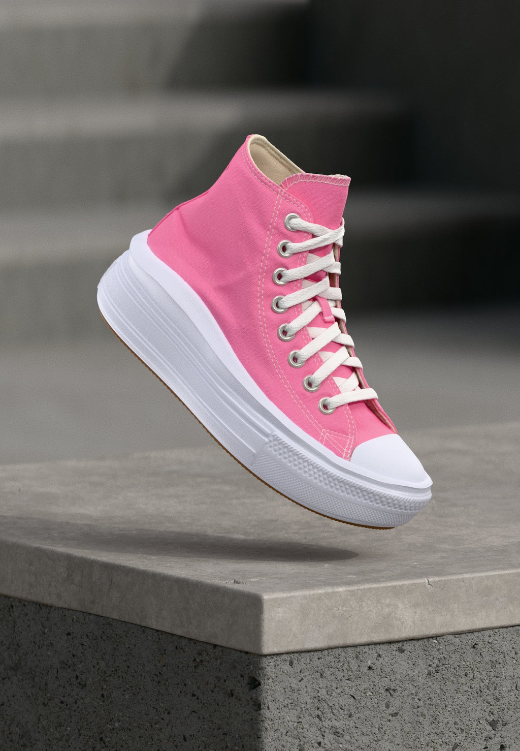 CHUCK TAYLOR ALL STAR MOVE PLATFORM - High-top trainers - pink/white/black