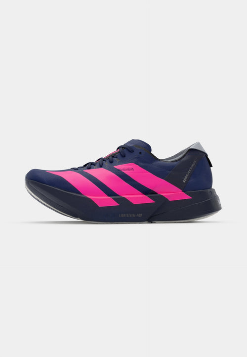 ADIZERO ADIOS PRO 4 - Road running shoes - dark blue/shock pink/dash grey