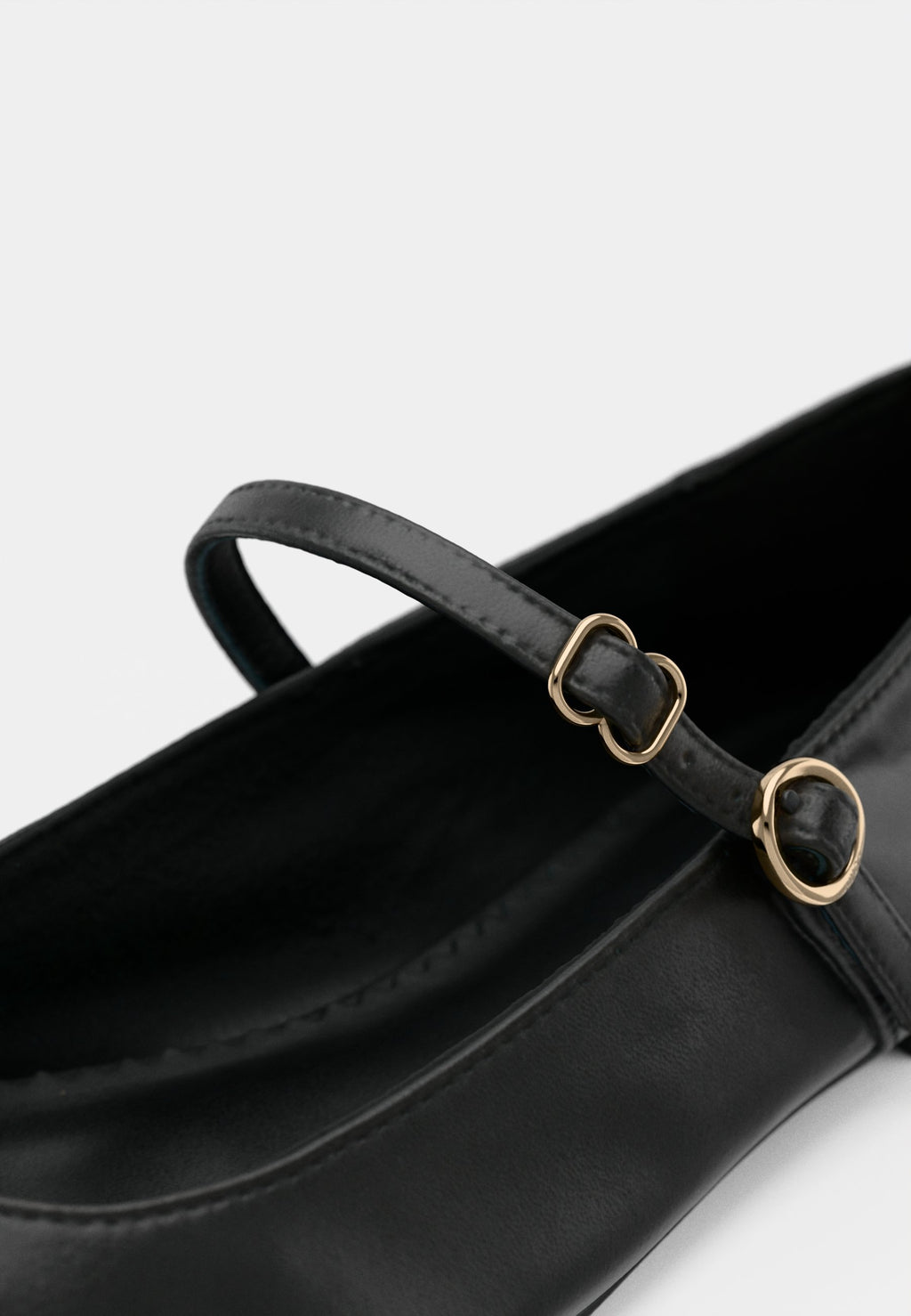 TYLIA - Ankle strap ballet pumps - black