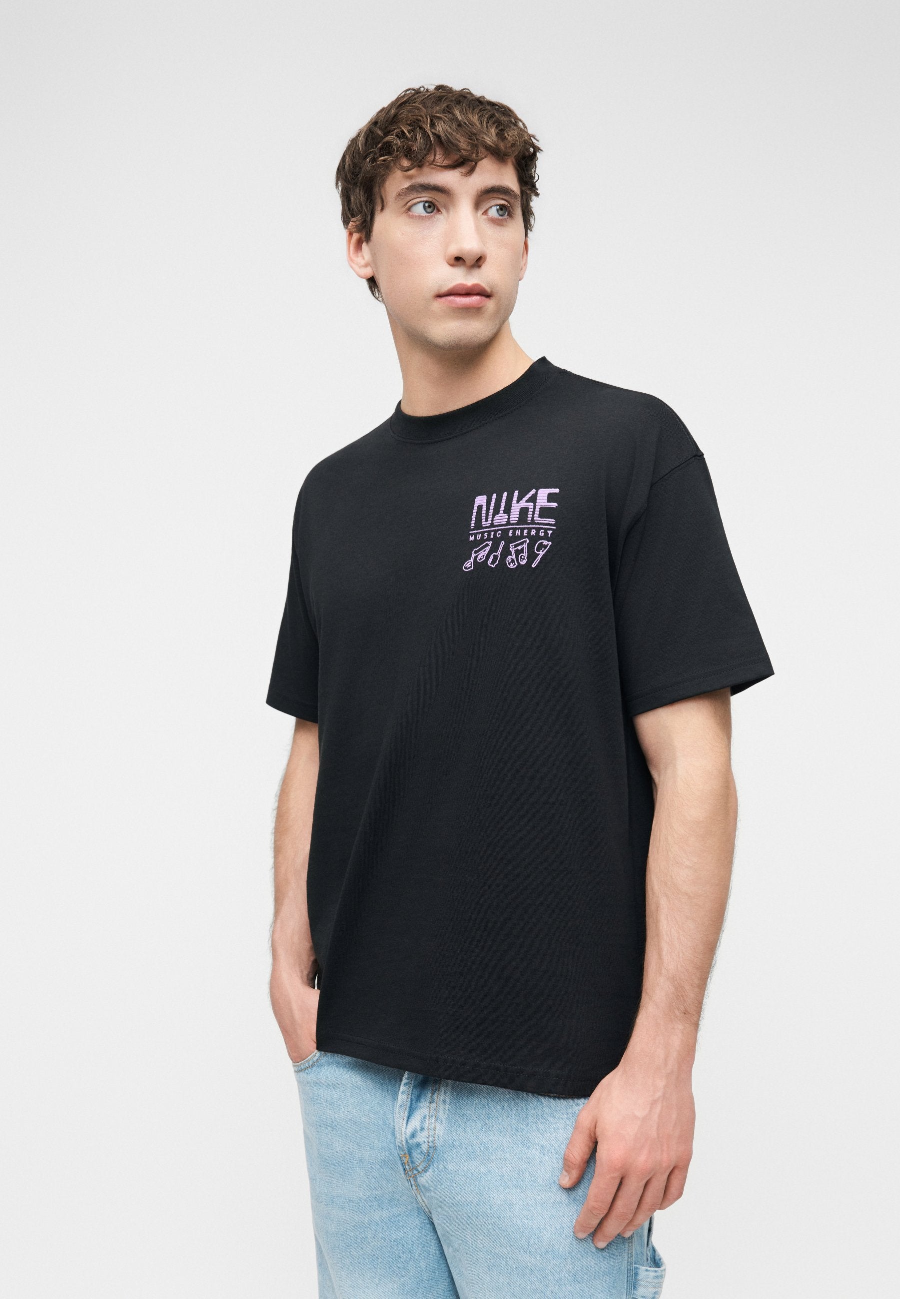 TEE SOUNDS UNISEX - Print T-shirt - black