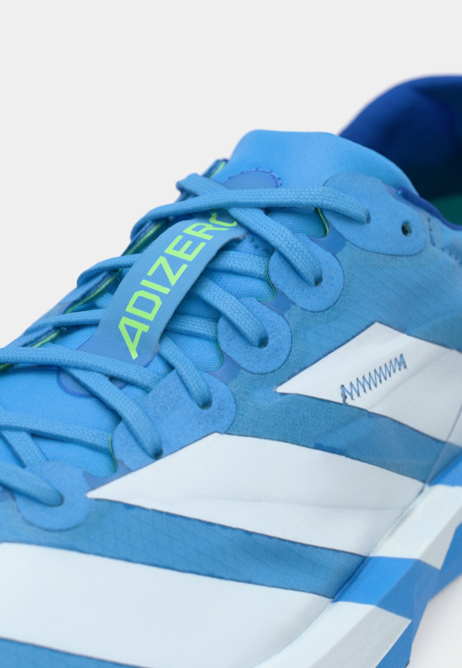 ADIZERO ADIOS 9 - Chaussures de running sur route - bleu/blanc/citron vert