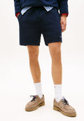 LINEAR LOGO DRAWSTRING SWEAT SHORTS - Sports shorts - dark night navy