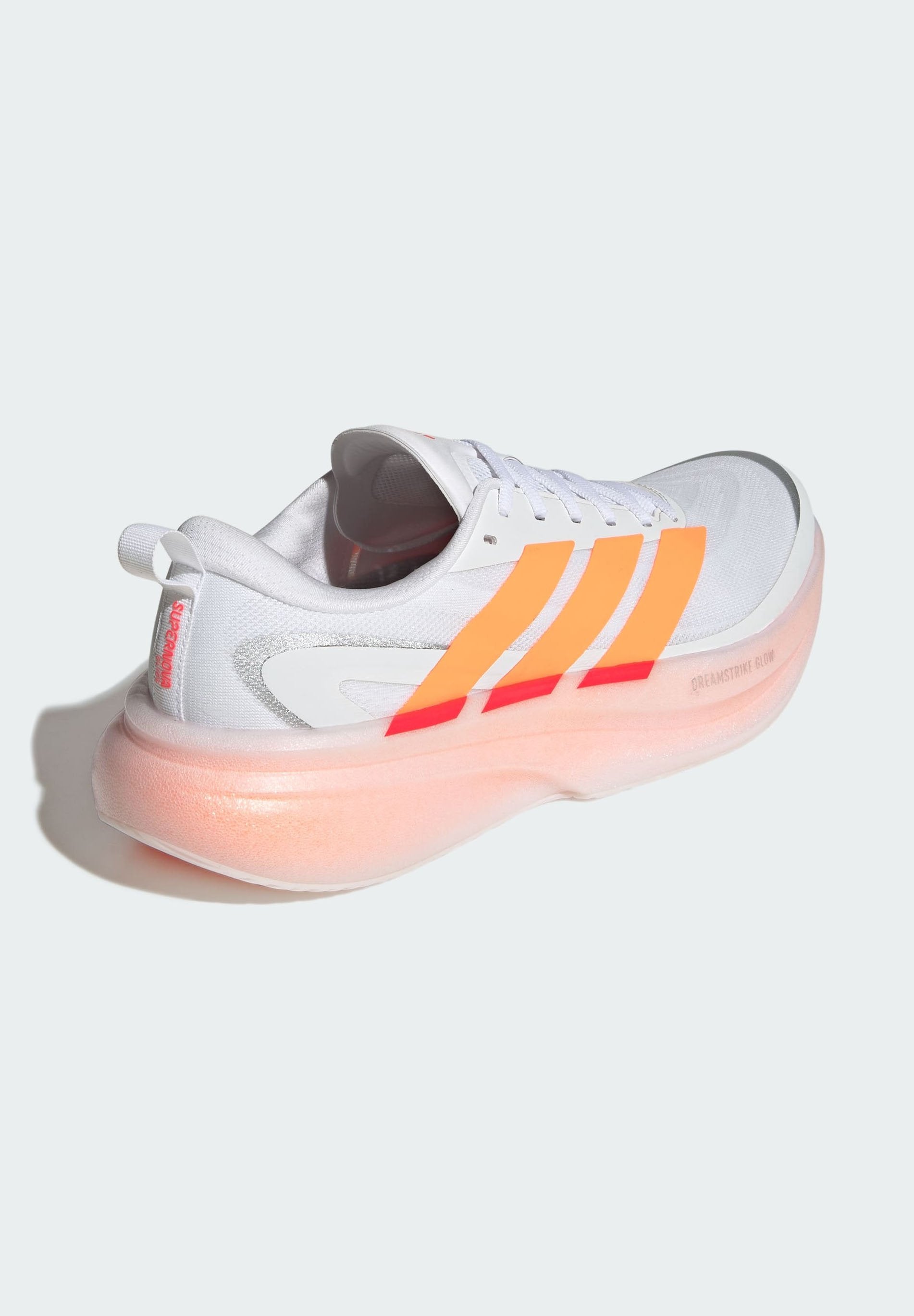 SUPERNOVA GLIDE M - Chaussures de running sur route - ftwr white/lucid orange/lucid red