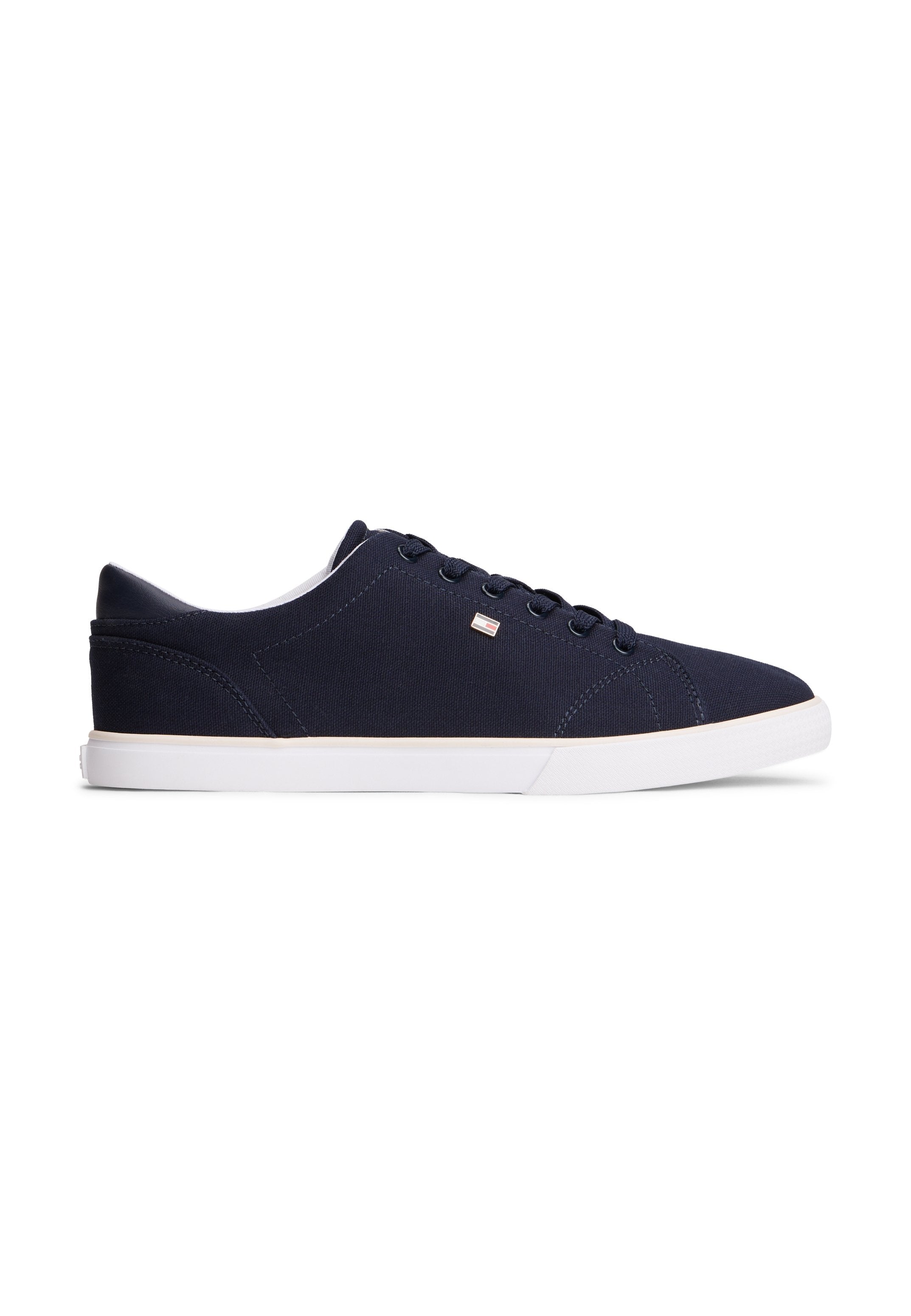 LOW PROFILE CANVAS LACE-UP TRAINERS - Trainers - space blue