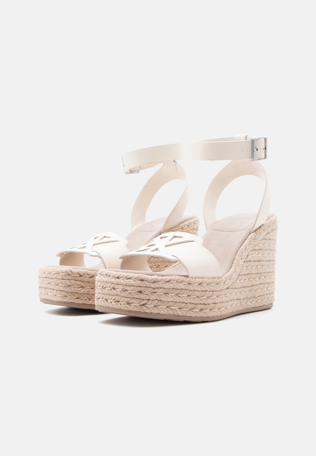 Platform sandals - light cashew