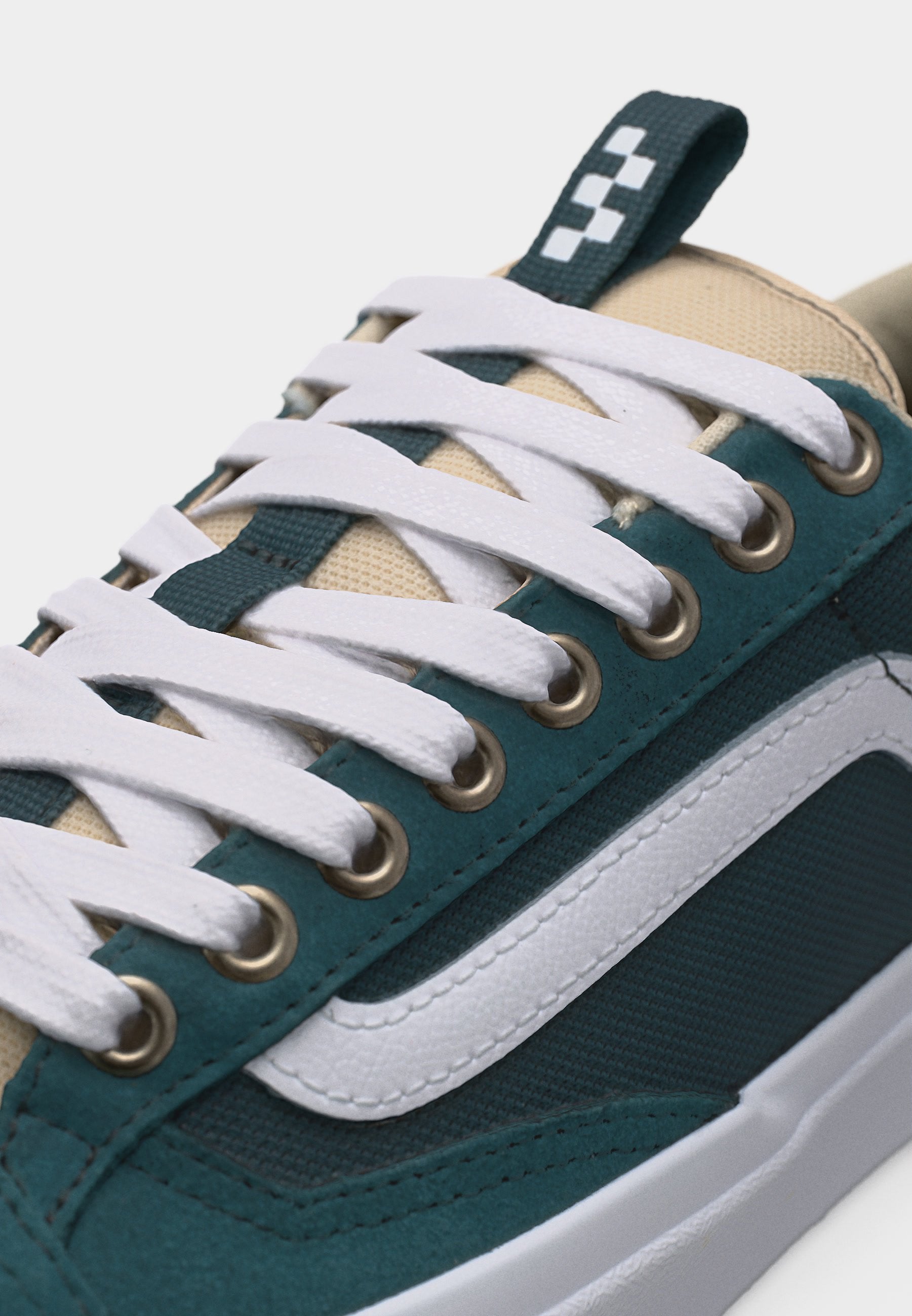 SKATE OLD SKOOL 36 UNISEXE - Baskets - avoine/bleu sarcelle profond