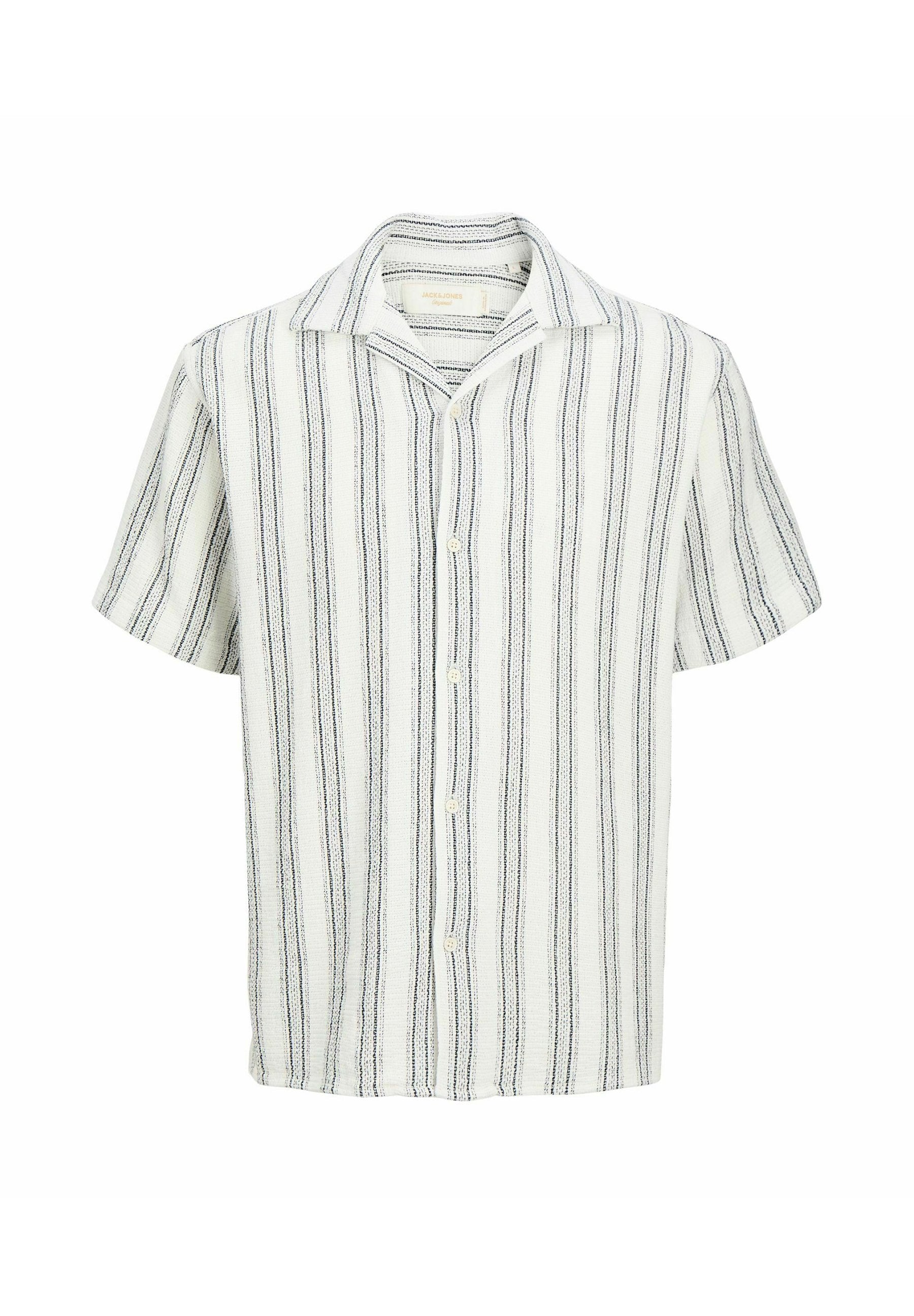 JORCOBA STRIPE RESORT SHIRT SS SN - Chemise - cloud dancer