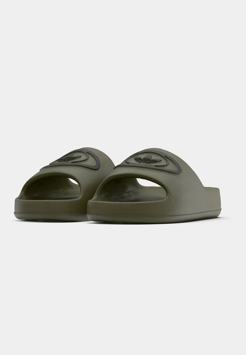 ADILETTE 00S UNISEX - Mules - olive strata/core black