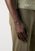 MEN BEADS - Bracelet - blue/silver-coloured