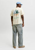 T- - Print T-shirt - antique white
