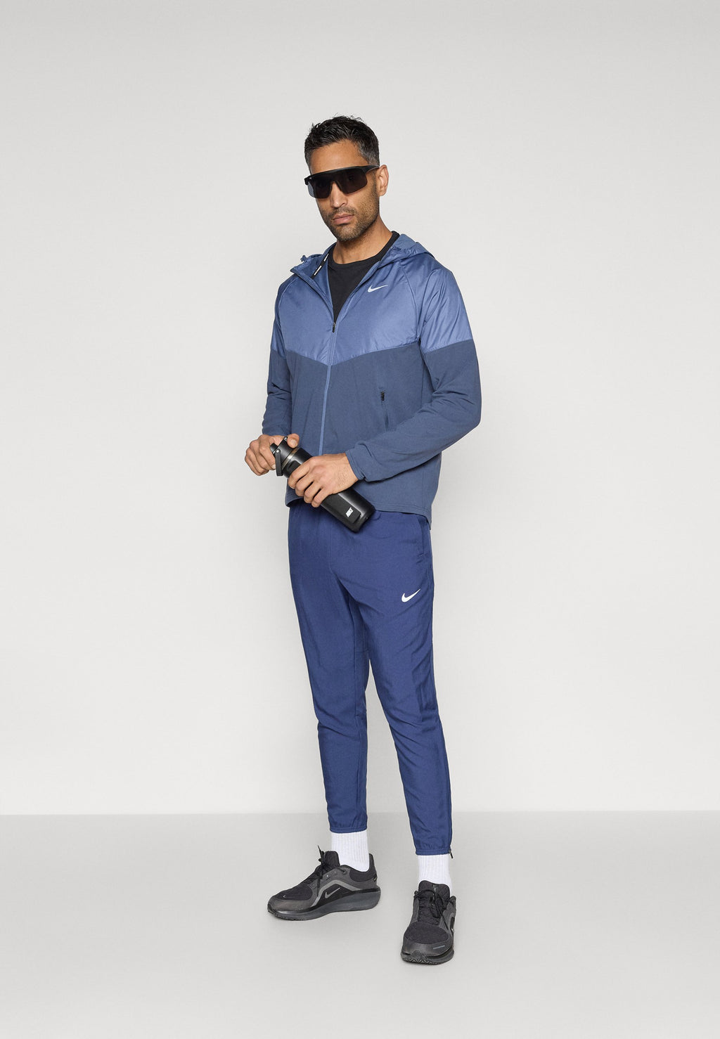 M NK DF CHALLENGR WVN PANT - Tracksuit bottoms - midnight navy/black/reflective silver-coloured