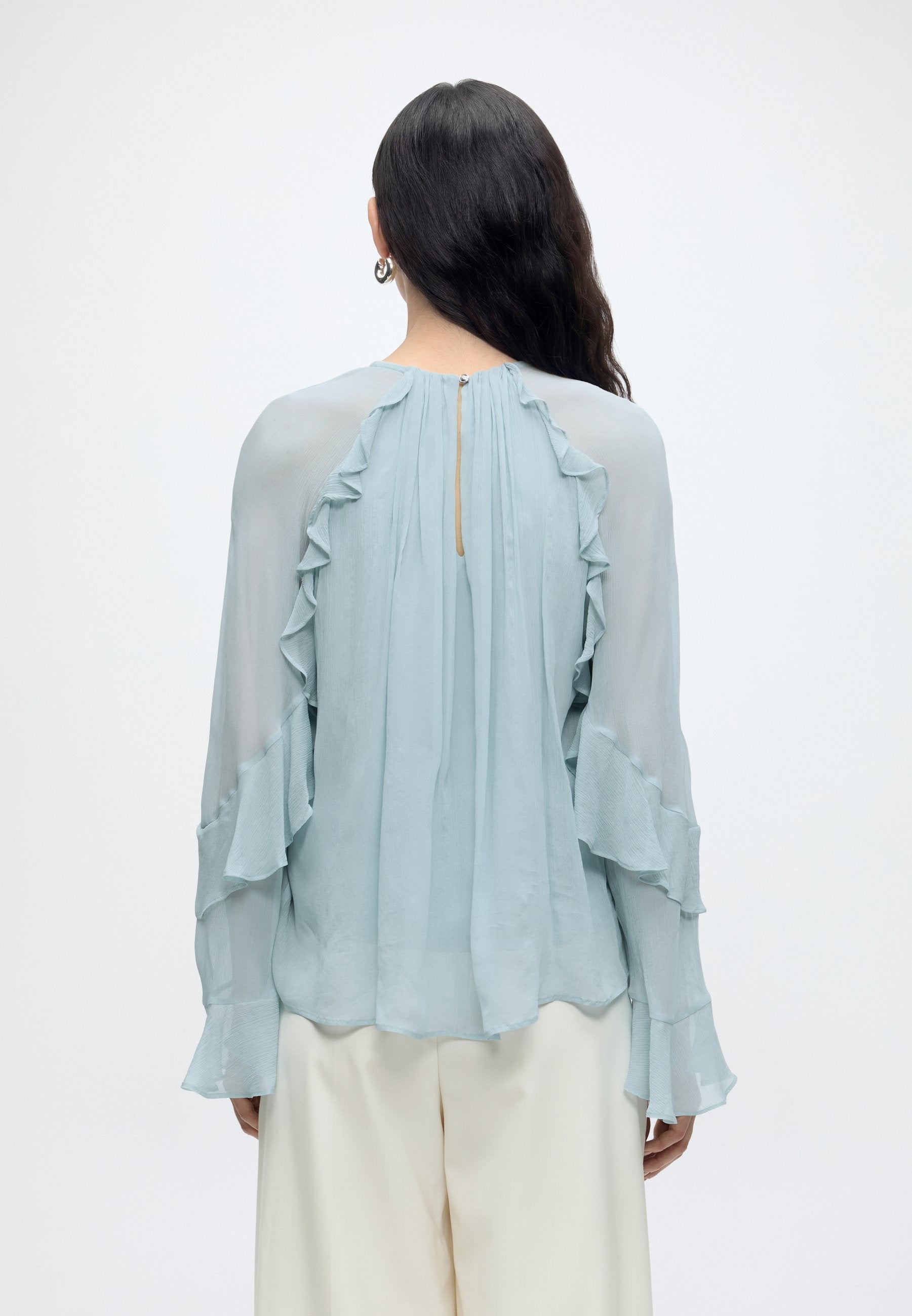BRADIA - Blouse - open green