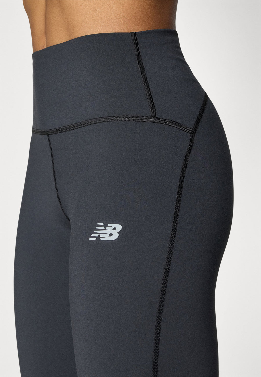 SLEEK HIGH RISE LEGGING - Running tights - black