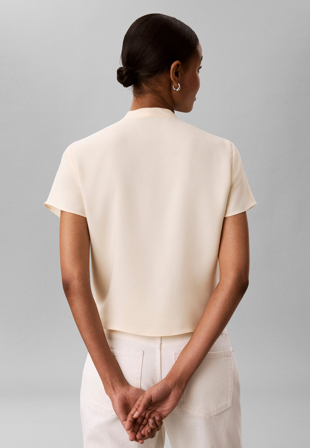 DRAPED WRAP - Blouse - vanilla custard