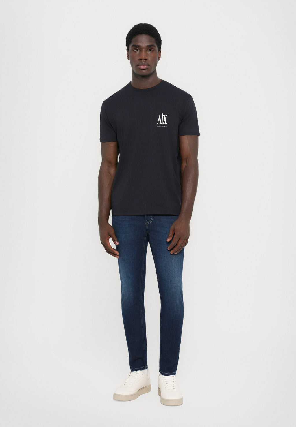 TEE-SHIRT COUPE CLASSIQUE - T-shirt basique - bleu marine profond