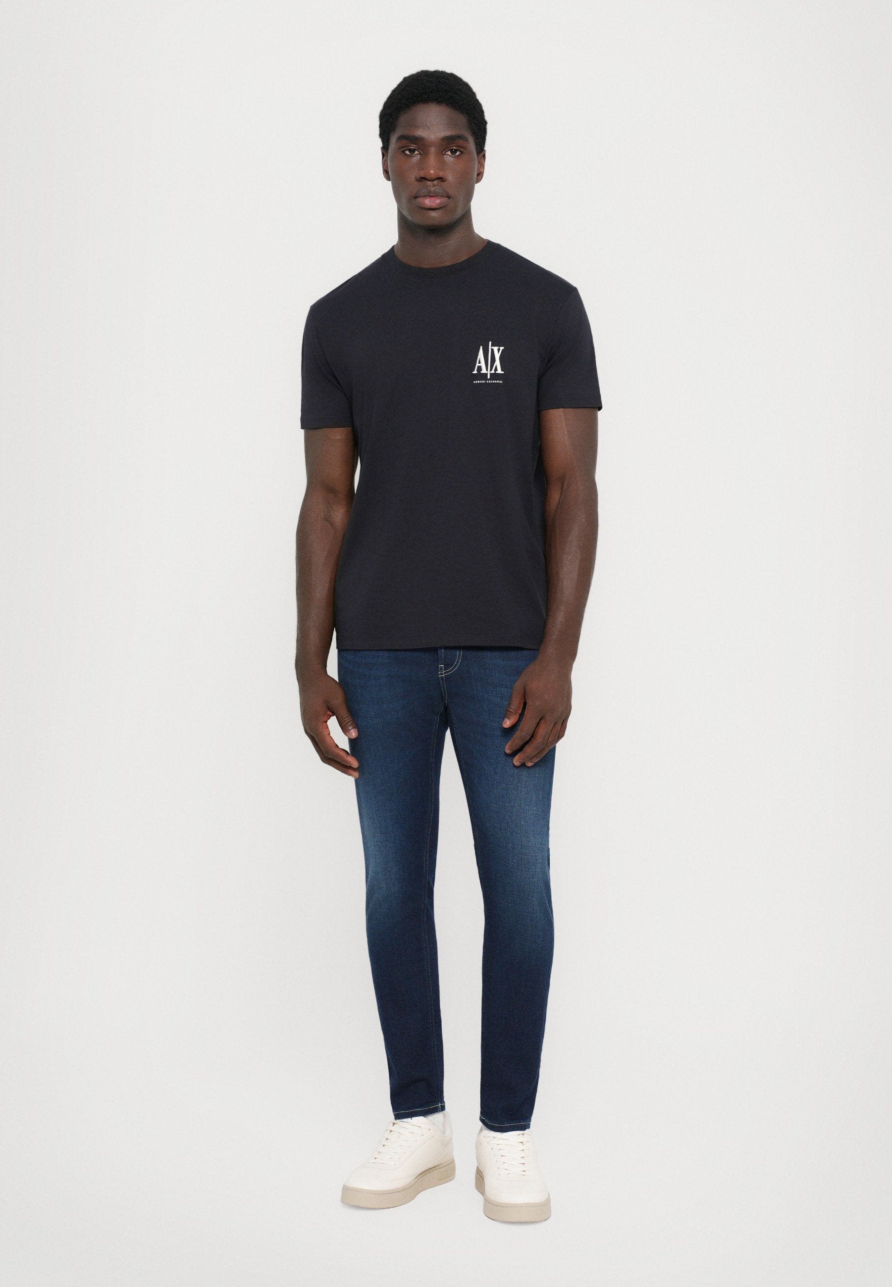 TEE-SHIRT COUPE CLASSIQUE - T-shirt basique - bleu marine profond
