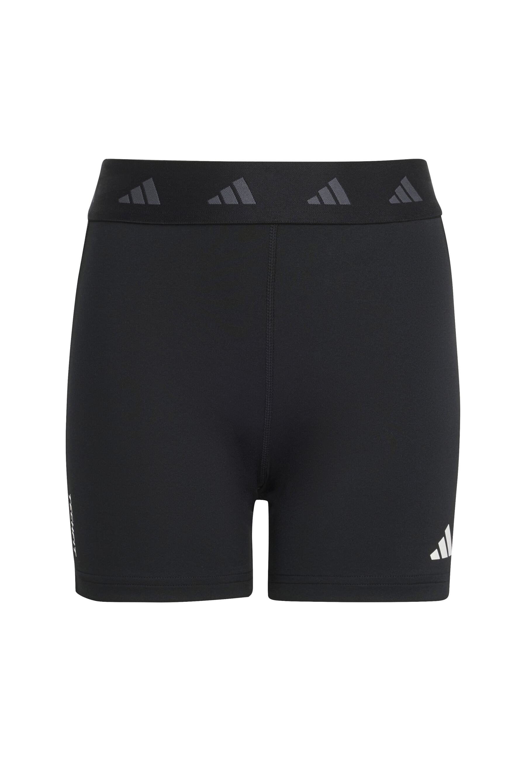 TECHFIT LEGGINGS JUNIOR UNISEX - Sports shorts - black/white