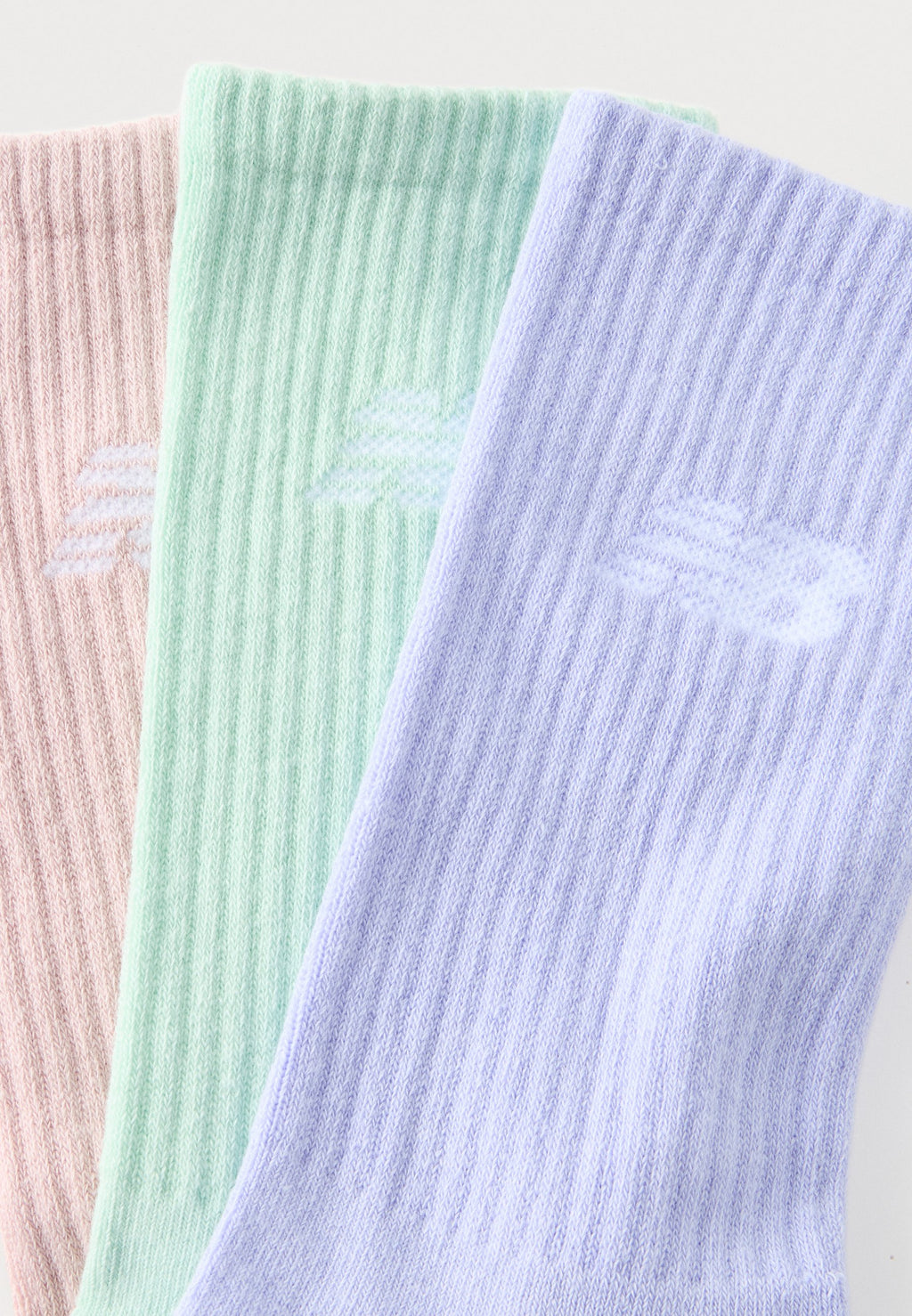 MI-MOLLET SAISONNIÈRES UNISEXE LOT DE 3 - Chaussettes - bleu clair/menthe/rose clair