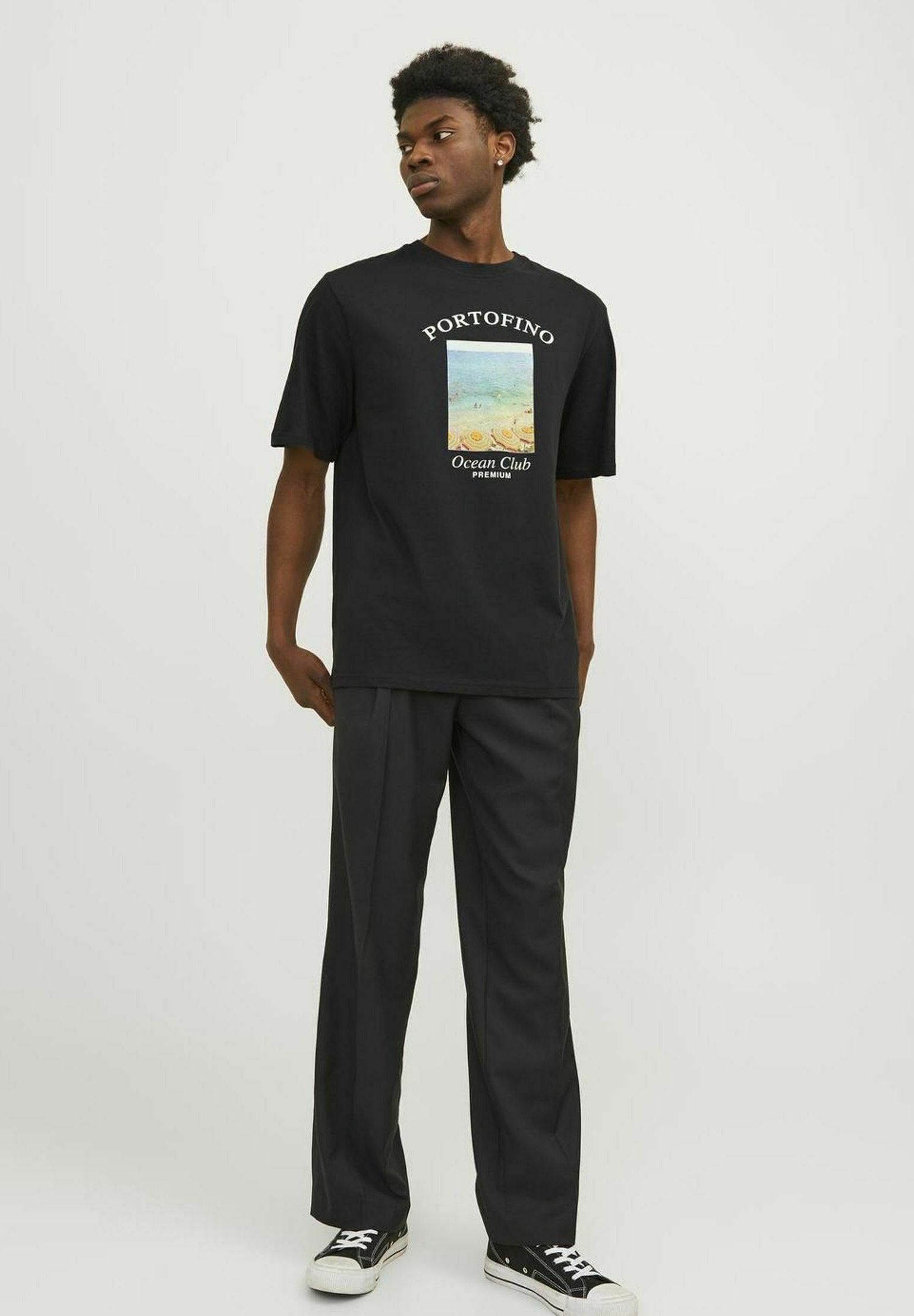 Printed - Print T-shirt - black onyx
