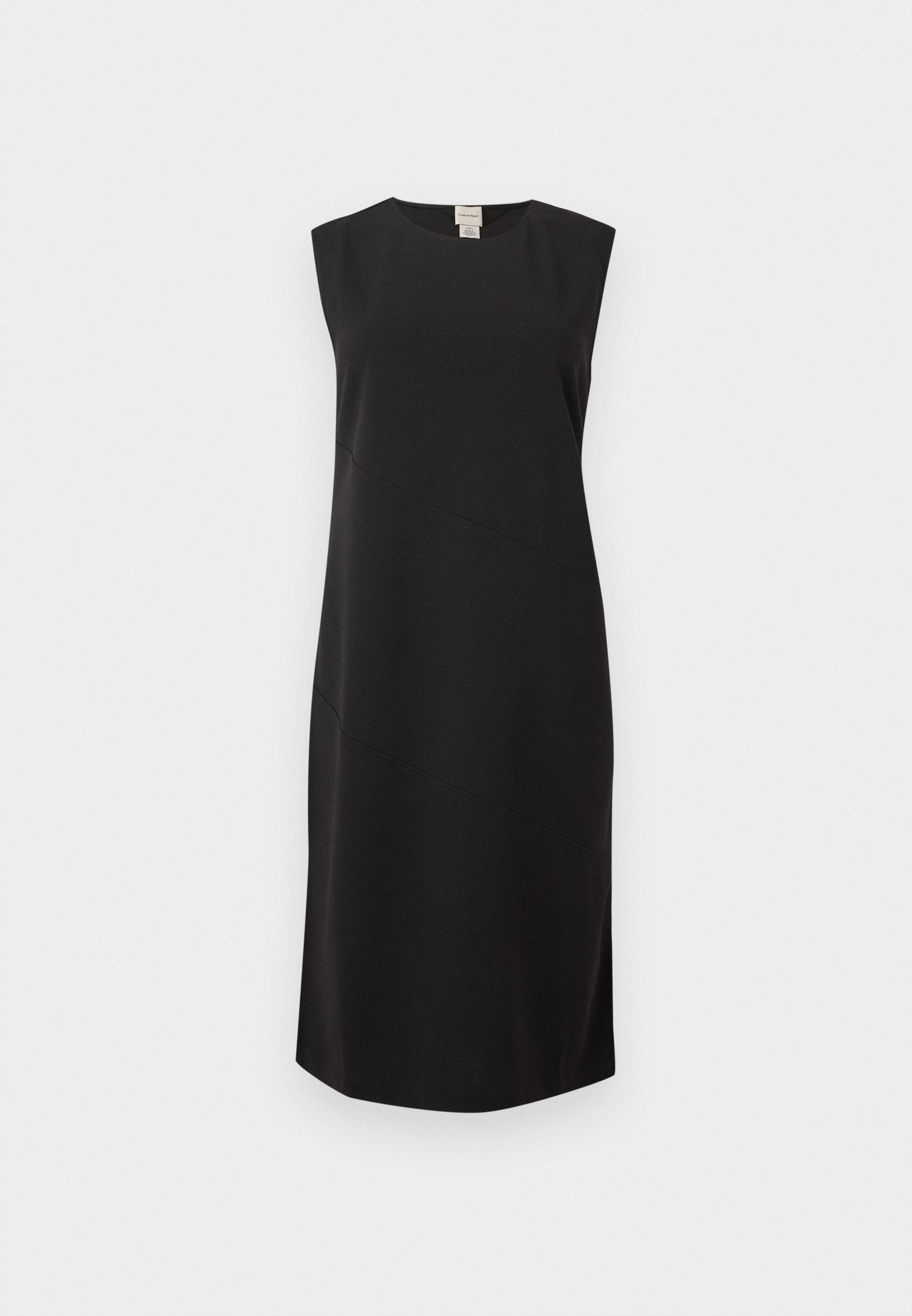 STRETCH DIAGONAL SEAM D - Day dress - black