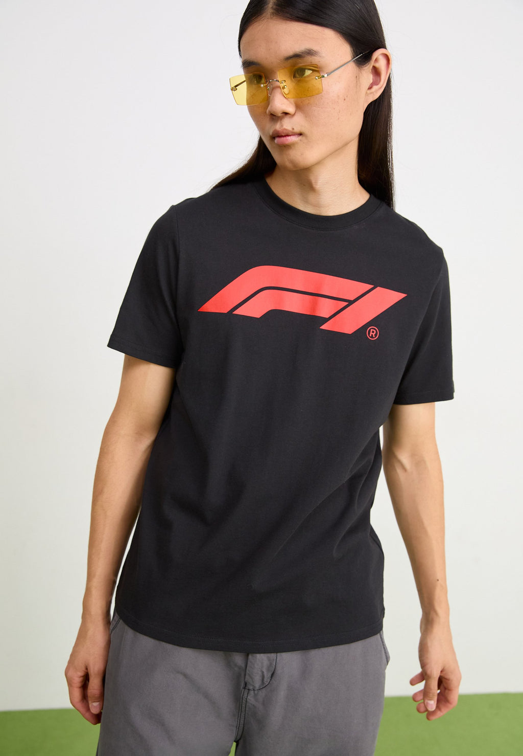TEE LOGO F1 ESS 180G - T-shirt imprimé - noir